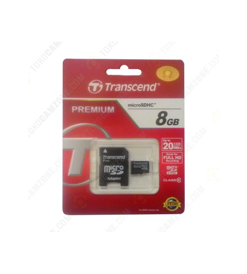 Transcend Premium MicroSDHC 8GB Class 10